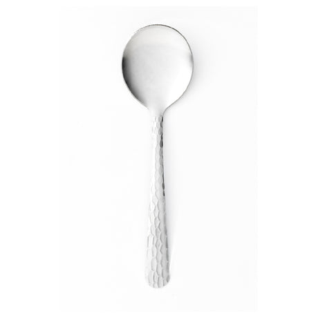 Libbey 193 016 (Formerly World Tableware) Bouillon Spoon 5-3/4" Recyclable Hammered Finish Handle