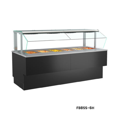 Structural Concepts FB10SS-8H Grocerant Self-Service Heated Food Bar 125"W X 43"D X 55-1/2"H