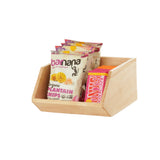 Cal Mil 23762-14-71 Blonde Angled Wood Box Base 12"W X 14.25"D X 7"H Natural Blonde Wood Finish