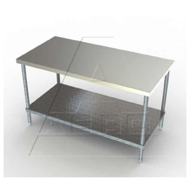 AERO Manufacturing AI-2424 Work Table 18 Gauge Stainless Steel Top 24" W X 24" L-R