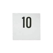 Bauscher Hepp 12.2076.1000 - Table Number, 4-1/2"L (115mm) X 4-5/16"W (110mm), 18/10 Stainless Steel