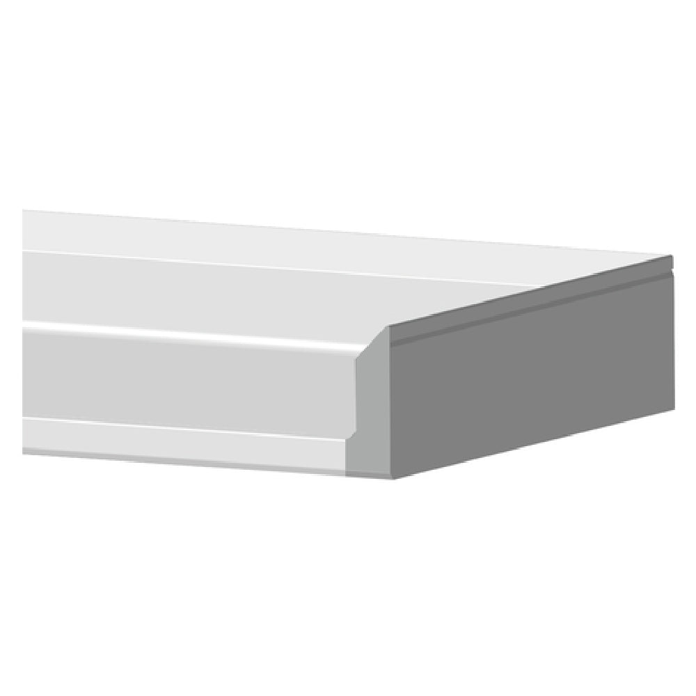SPG TAC-5-24 - Universal Stainless Cap And Finish For End Splash, 6" X 24", Does Not Include End Splash