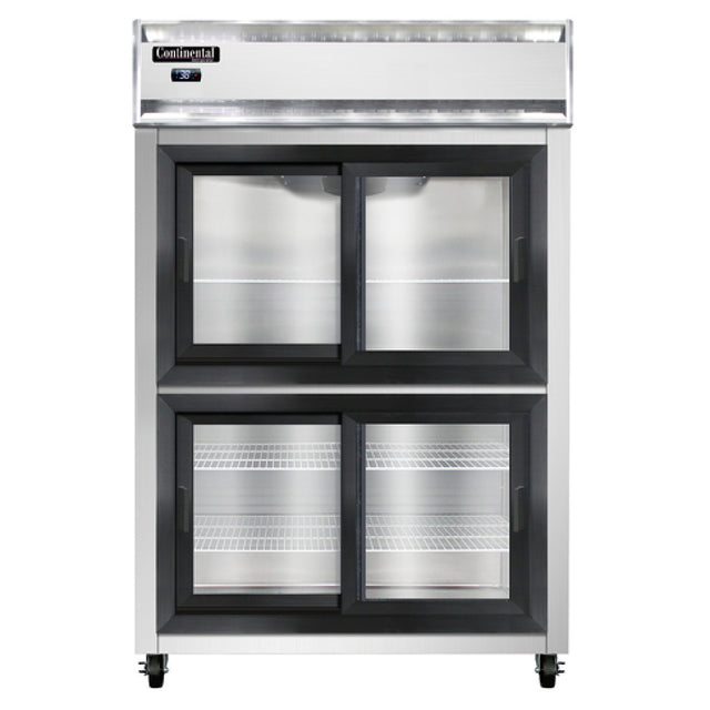 Continental Refrigerator 2RNSASGDHD Refrigerator Reach-in Display Two-section