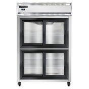 Continental Refrigerator 2RNSSSGDHD Refrigerator Reach-in Display Two-section