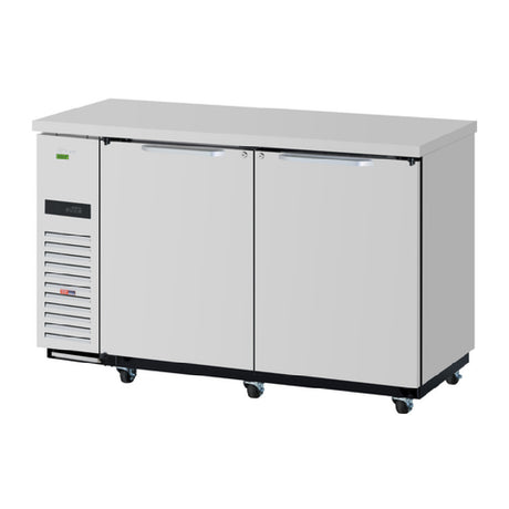 Turbo Air TBB-24-60SSD-N6 Super Deluxe Narrow Back Bar Cooler Two-section (2) Solid Doors