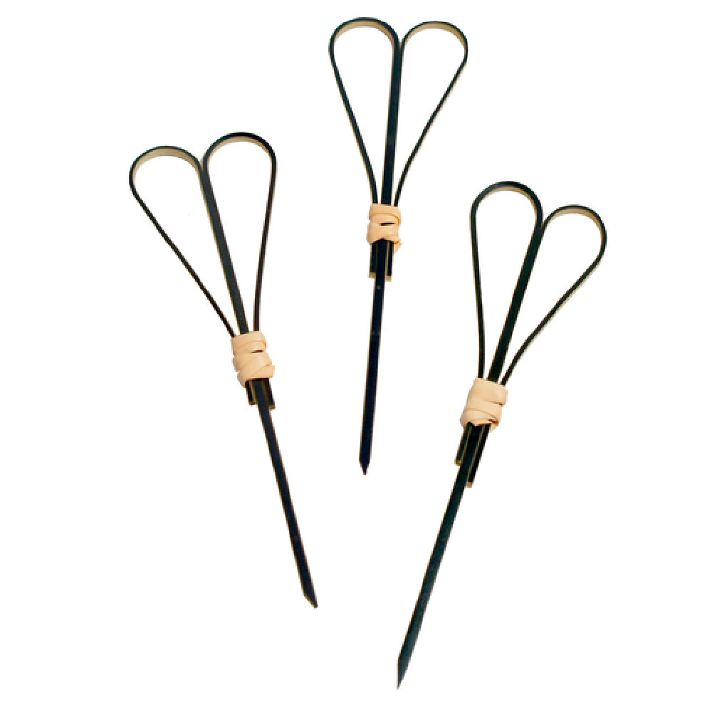 PacknWood 209BBFOTSY10 - Fotsy Skewer, 3.9", Black Looped Heart Design