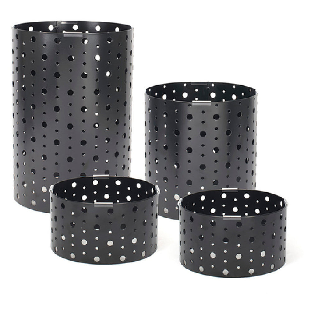 FOH BRI004BKI20 B³ Buffet Building Blocks® Dots Display Riser Set Of 4 (2) 7-1/2" Dia. X 4-1/4" H