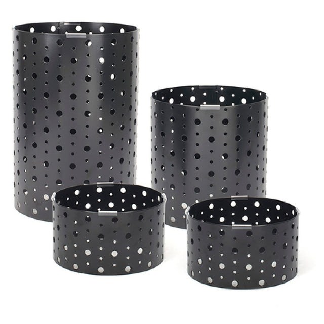 FOH BRI004BKI20 B³ Buffet Building Blocks® Dots Display Riser Set Of 4 (2) 7-1/2" Dia. X 4-1/4" H