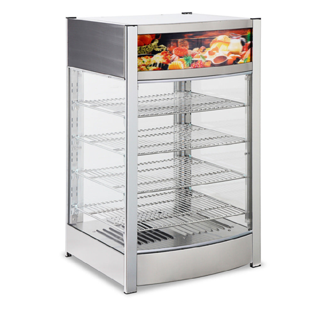 Omcan 47477 (47477) Food Warmer/Display Case (4) Tier Temperature Control