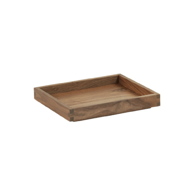 Cal Mil 23106-10121-78 Sydney Tray 10"W X 12"D X 1.5"H Walnut