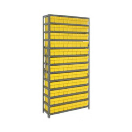 Quantum 1875-604_YELLOW - Shelving Unit, 18"D X 36"L X 75"H, Heavy Duty