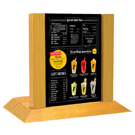 Menu Solutions WDAFR-B Table Top/Menu Holder 5"x 7" Insert Single Panel