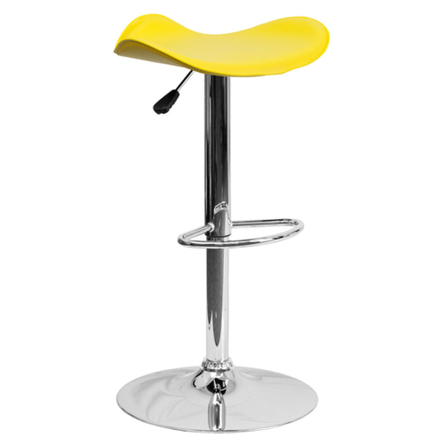 Flash Furniture CH-TC3-1002-YEL-GG Swivel Bar Stool Adjustable Height Contemporary Style