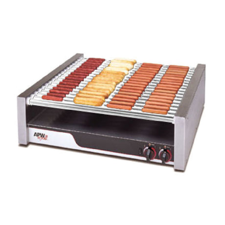 APW Wyott HR-75 X*PERT™ HotRod® Hot Dog Grill Chrome Surface Rollers