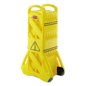 Rubbermaid FG9S1100YEL - Mobile Barrier, Yellow, Made In USA