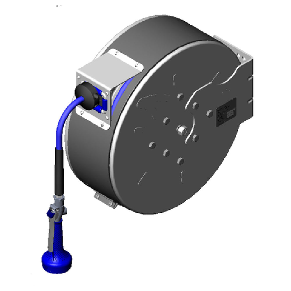 T&S Brass B-7142-C08M Hose Reel System Enclosed 3/8" X 50' Hose With 1.07 GPM JetSpray Valve