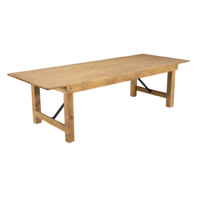 Flash Furniture XA-F-108X40-LN-GG Hercules Series Folding Rustic Farm Table 108"W X 40"D X 30"H