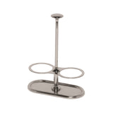 Service Ideas STOH2V2 Service Ideas Condiment Shaker/Caddy 2 Compartment Polished Stainless