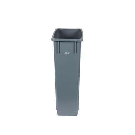 CAC China TCSL-23GY Trash Can 23 Gal. Slim