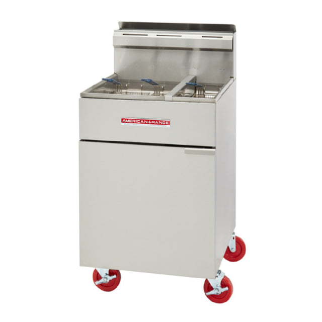 American Range AF-50HE/25_NAT - High Efficency Fryer, Gas, Floor Model Split-pot