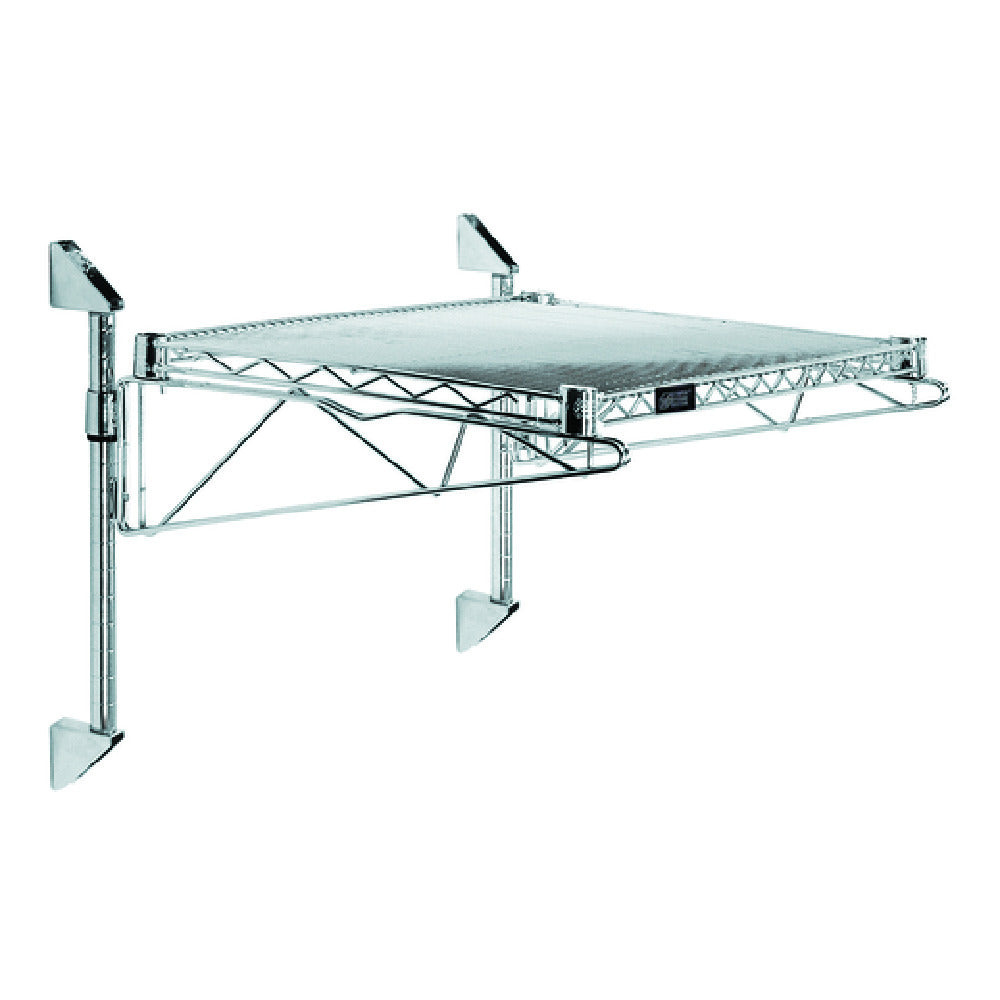 Quantum WC14-CB2454C Cantilever Single Shelf Post Wall Mount (1) 54"W X 24"D Shelf