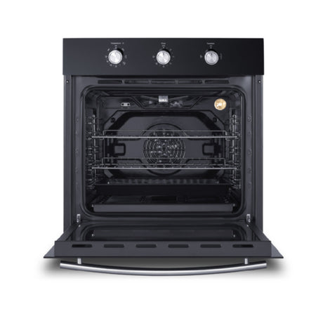 Summit SGW242BKLP LP Gas Built-in Wall Oven 24" Wide 2.3 Cu.ft Capacity