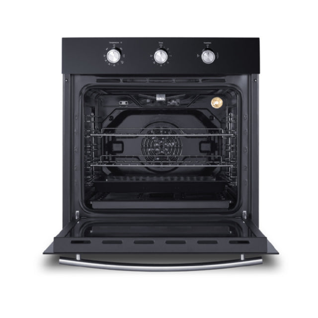 Summit SGW242BKLP LP Gas Built-in Wall Oven 24" Wide 2.3 Cu.ft Capacity