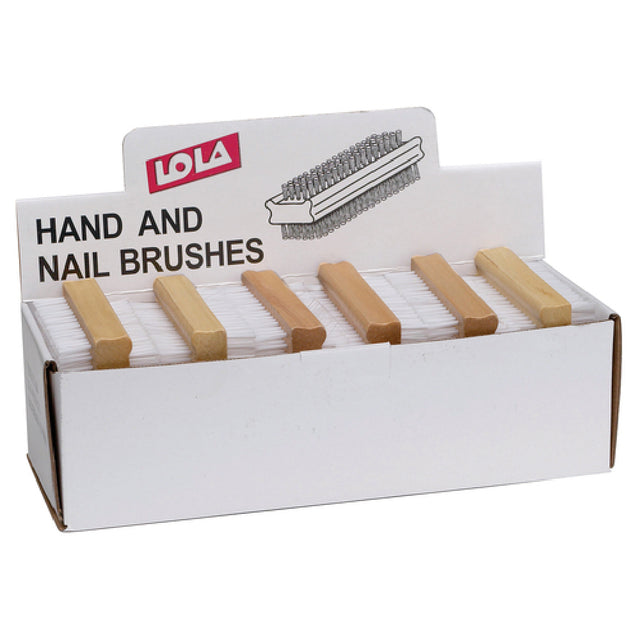 Harold Import Co. L384PRO Lola Hand & Nail Brush Nylon Bristles Wood (12 Each Total Per Display/case)