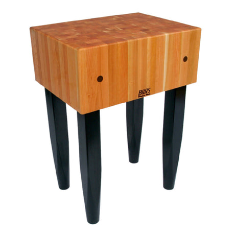 John Boos RN-LB1818 Rouge Et Noir Le Bloc Butcher Block 18"W X 18"D X 34"H Overall Size