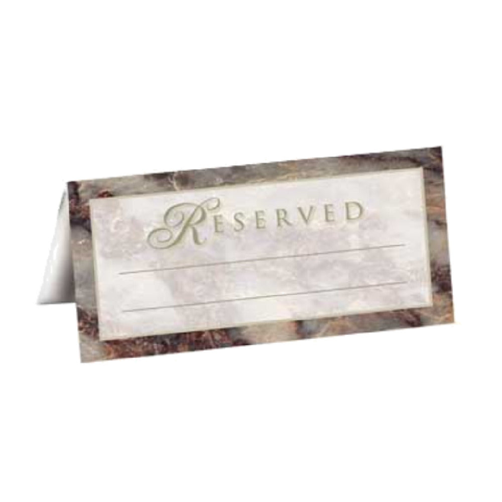Menu Solutions R2007 "Reserved" Tent 2-5/8" X 5-1/4" Folded With Space For Party's Name