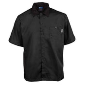 KNG 2240BKBKXL Kng Xl Active Chef Shirt Black Ss