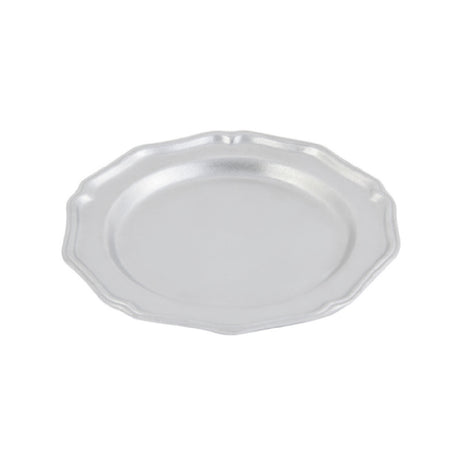 Bon Chef 1033 Queen Anne Salad Plate 9" Aluminum With Pewter-Glo Finish