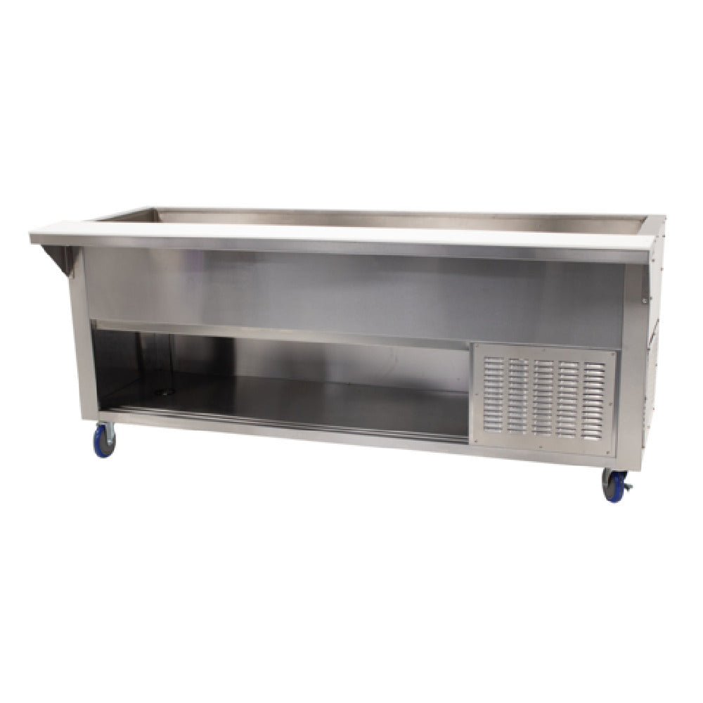 Advance Tabco MACP-5-BS Refrigerated Cold Pan 77-3/4"W X 30-3/4"D X 34-1/8"H (overall)