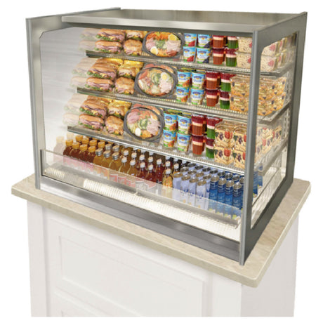 Federal Industries ITRSS4826 Italian Glass Refrigerated Counter Display Case Self-service