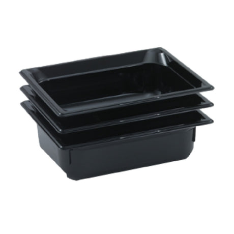 Vollrath 8004420 Super Pan® 1/1 GN Food Pan 4" Deep Low-temp Polycarbonate Black Plastic