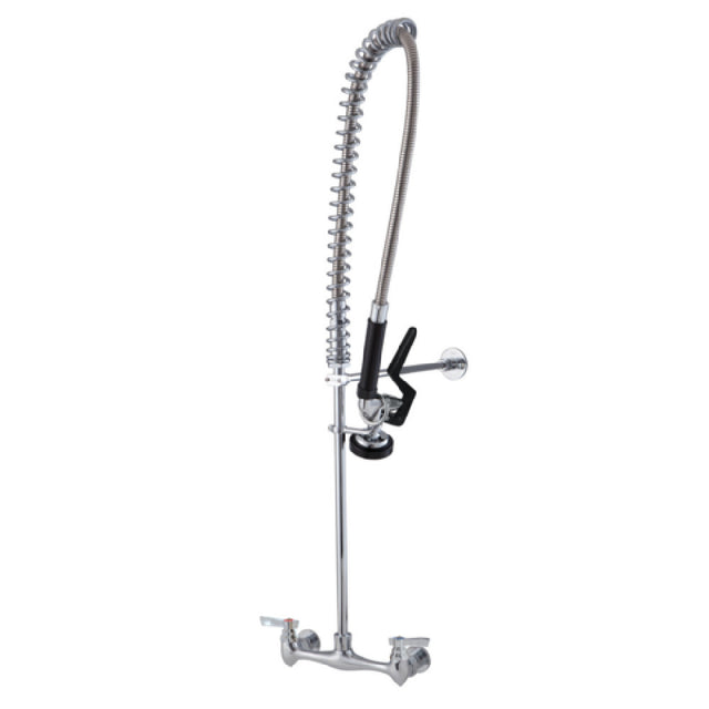 Winholt WS-SPR-ST - Standard Spring Type Pre-rinse Unit With Wall Bracket, Chrome Hose Cover