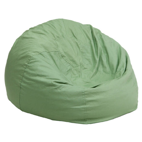 Flash Furniture DG-BEAN-LARGE-SOLID-GRN-GG Bean Bag Chair Oversized Removable Slip Cover