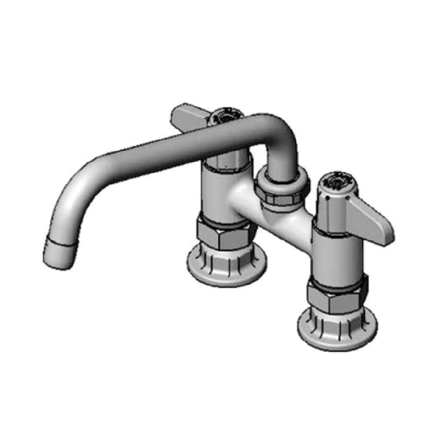 T&S Brass 5F-4DLS08 Equip Base Faucet Swivel 4"