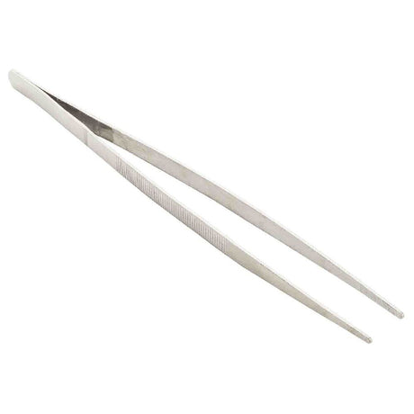 TableCraft Products 13002 - Plating Tongs, 1" X 0.375" X 10", 200-Series Stainless Steel