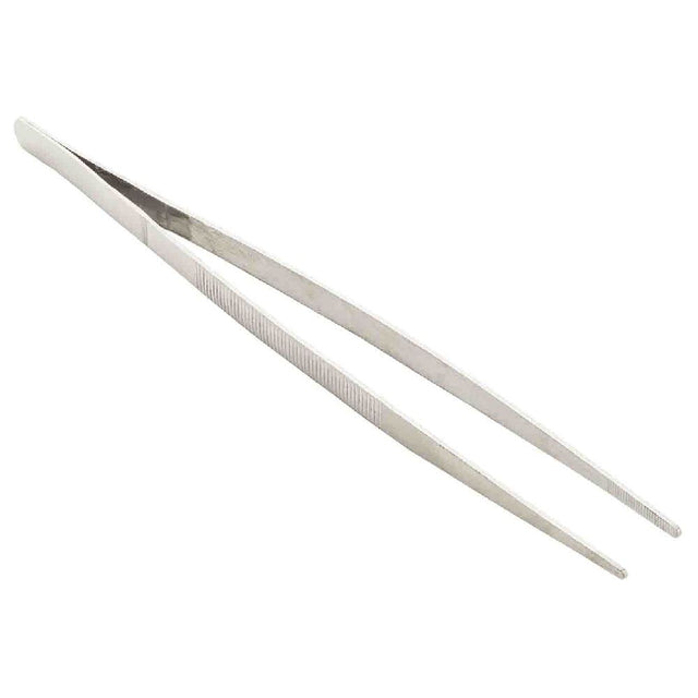 TableCraft Products 13002 - Plating Tongs, 1" X 0.375" X 10", 200-Series Stainless Steel