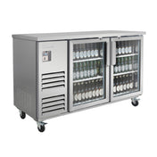 Blue Air BLBB69-3SG-HC - Back Bar Cooler, Two-section, 69"W