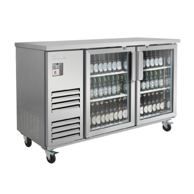 Blue Air BLBB69-3SG-HC - Back Bar Cooler, Two-section, 69"W