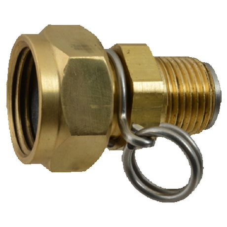 Franklin Machine Products 159-1003 Swivel Adaptor For Spray Nozzle 1/2" NPT Male X 3/4" Female Garden Hose Thread Swivel Fitting