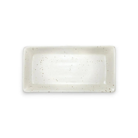 By The Earth Living SP056 Rectangular Platter 12" X 6" Speckled