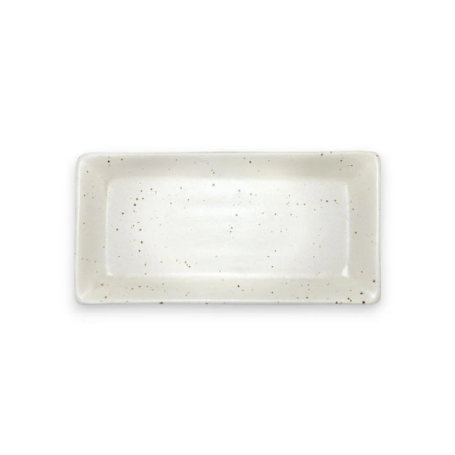 By The Earth Living SP056 Rectangular Platter 12" X 6" Speckled