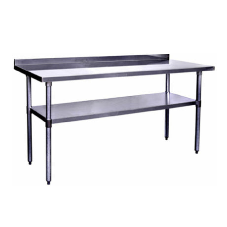 Hubert 66880 - Kratos® Work Table, 60"W X 30"D X 36"H, 18 Gauge Type 430-series Stainless Steel Top