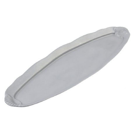 Bon Chef 2063 Shell Fish Platter 9" X 28" Aluminum With Pewter-Glo Finish