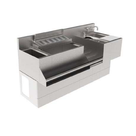 Krowne KMPED Krowne Royal Pedestal Base Removable Front Panel Stainless Steel Construction