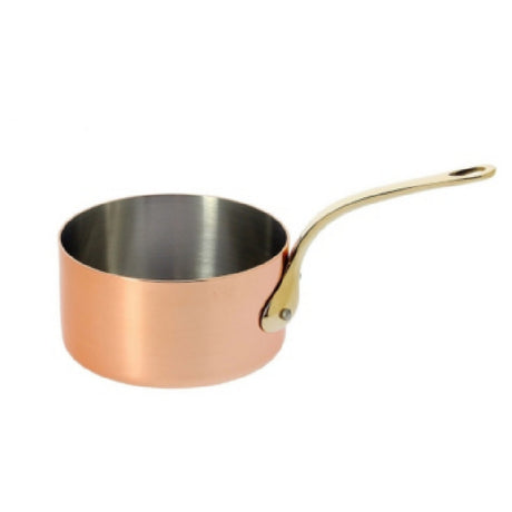 JB Prince RB342 14 De Buyer Copper Saucepan 5.51"dia Brass Long Handle