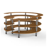 Steelite MGCMSA05BSXF - Round Station With Shelves, 81.5" X 81.5" X 41.0", Modular